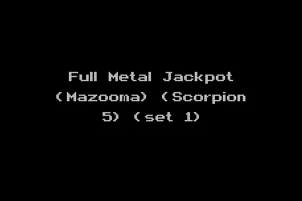 Full Metal Jackpot (Mazooma) (Scorpion 5) (set 1)