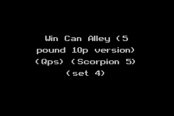 Win Can Alley (5 pound 10p version) (Qps) (Scorpion 5) (set 4)
