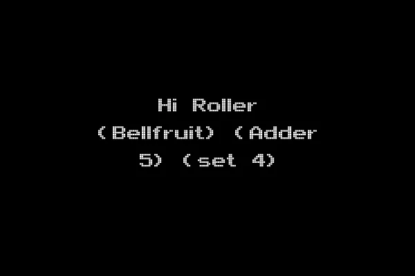 Hi Roller (Bellfruit) (Adder 5) (set 4)