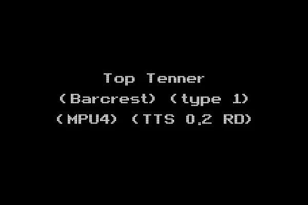 Top Tenner (Barcrest) (type 1) (MPU4) (TTS 0.2 RD)
