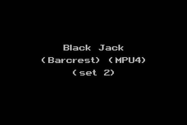Black Jack (Barcrest) (MPU4) (set 2)
