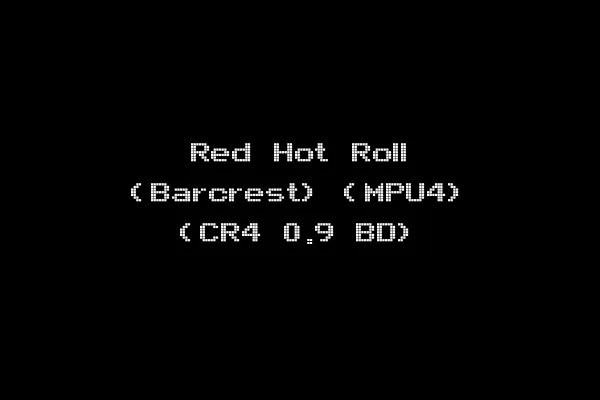 Red Hot Roll (Barcrest) (MPU4) (CR4 0.9 BD)