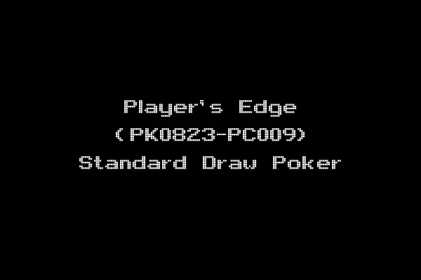 Player's Edge (PK0823-PC009) Standard Draw Poker