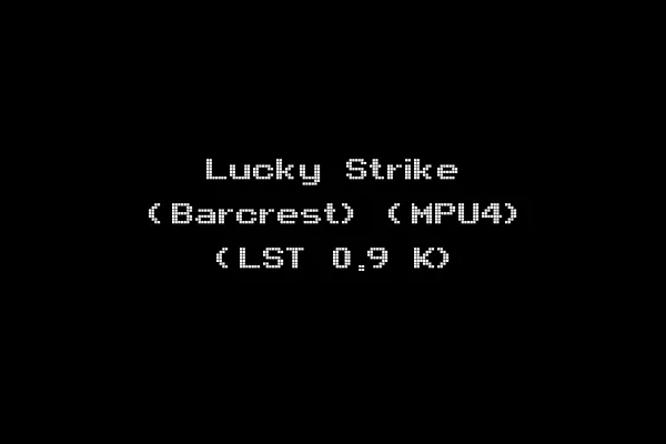 Lucky Strike (Barcrest) (MPU4) (LST 0.9 K)
