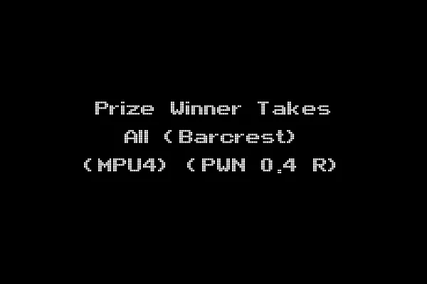 Prize Winner Takes All (Barcrest) (MPU4) (PWN 0.4 R)