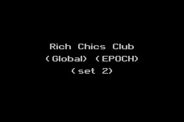 Rich Chics Club (Global) (EPOCH) (set 2)