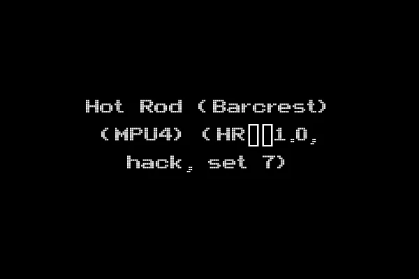 Hot Rod (Barcrest) (MPU4) (HR__1.0, hack, set 7)