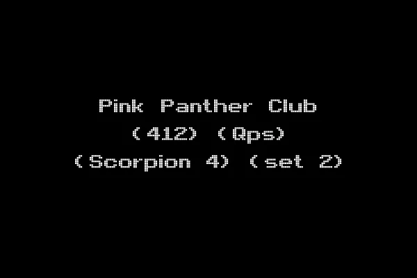 Pink Panther Club (412) (Qps) (Scorpion 4) (set 2)