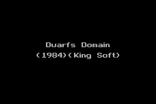 Dwarfs Domain (1984)(King Soft)