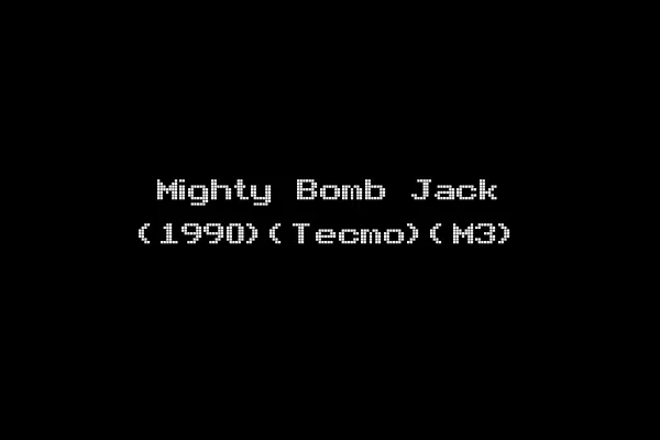 Mighty Bomb Jack (1990)(Tecmo)(M3)