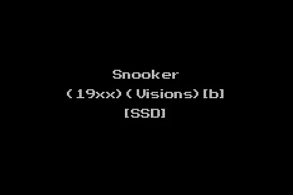Snooker (19xx)(Visions)[b] [SSD]