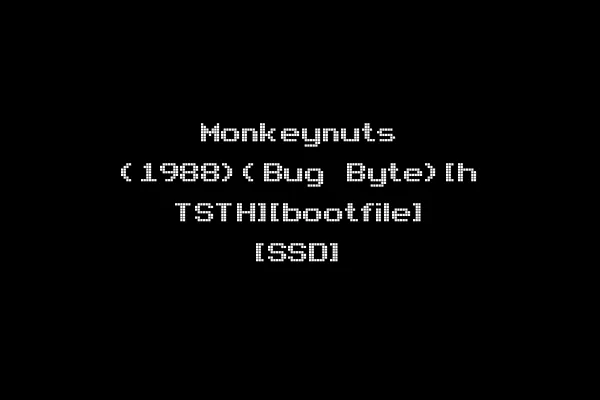 Monkeynuts (1988)(Bug Byte)[h TSTH][bootfile] [SSD]