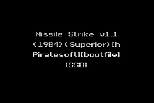 Missile Strike v1.1 (1984)(Superior)[h Piratesoft][bootfile] [SSD]