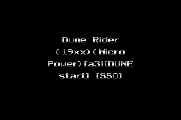 Dune Rider (19xx)(Micro Power)[a3][DUNE start] [SSD]