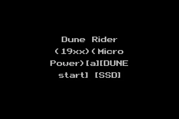 Dune Rider (19xx)(Micro Power)[a][DUNE start] [SSD]