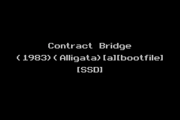 Contract Bridge (1983)(Alligata)[a][bootfile] [SSD]