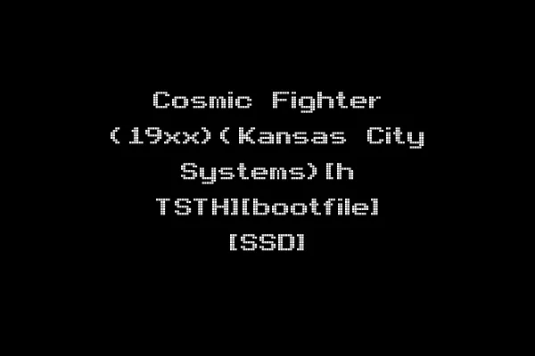 Cosmic Fighter (19xx)(Kansas City Systems)[h TSTH][bootfile] [SSD]