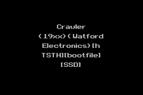 Crawler (19xx)(Watford Electronics)[h TSTH][bootfile] [SSD]