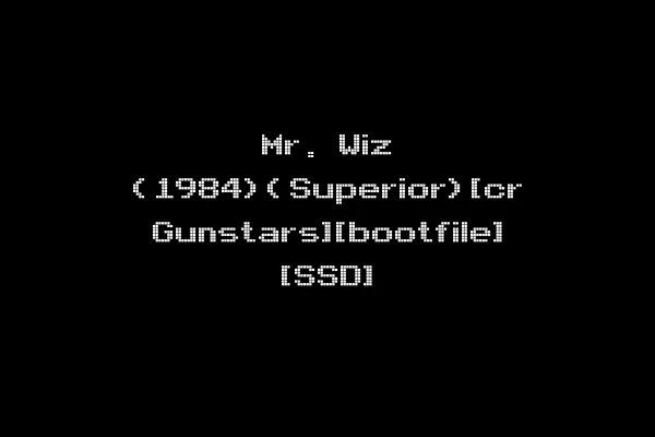 Mr. Wiz (1984)(Superior)[cr Gunstars][bootfile] [SSD]
