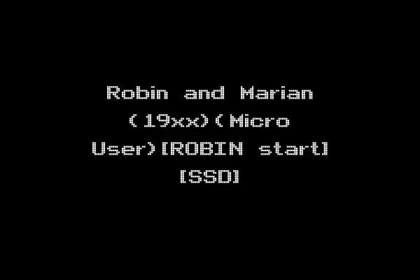 Robin and Marian (19xx)(Micro User)[ROBIN start] [SSD]