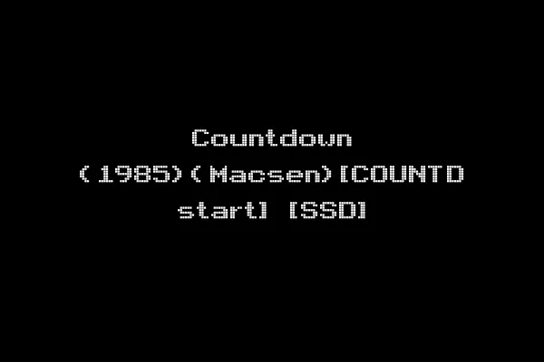 Countdown (1985)(Macsen)[COUNTD start] [SSD]