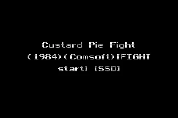 Custard Pie Fight (1984)(Comsoft)[FIGHT start] [SSD]