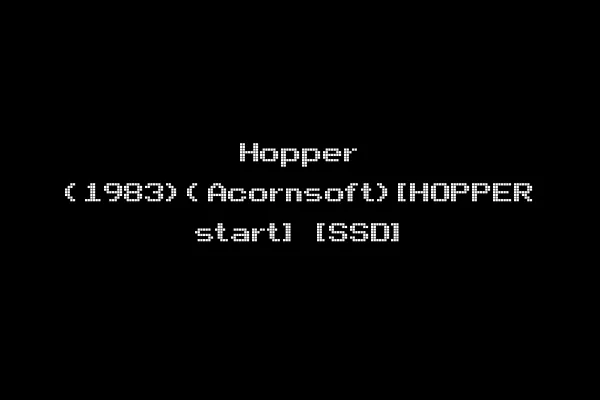 Hopper (1983)(Acornsoft)[HOPPER start] [SSD]