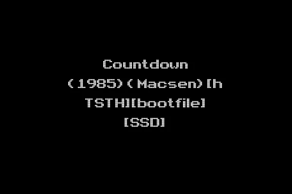 Countdown (1985)(Macsen)[h TSTH][bootfile] [SSD]