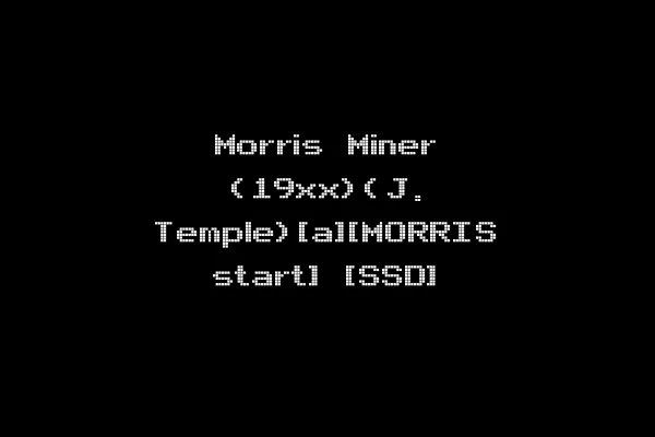 Morris Miner (19xx)(J. Temple)[a][MORRIS start] [SSD]