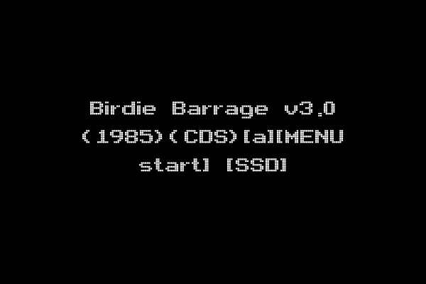 Birdie Barrage v3.0 (1985)(CDS)[a][MENU start] [SSD]