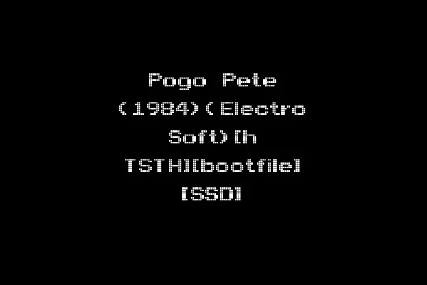 Pogo Pete (1984)(Electro Soft)[h TSTH][bootfile] [SSD]
