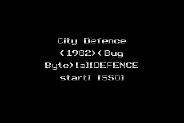 City Defence (1982)(Bug Byte)[a][DEFENCE start] [SSD]