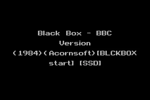 Black Box - BBC Version (1984)(Acornsoft)[BLCKBOX start] [SSD]