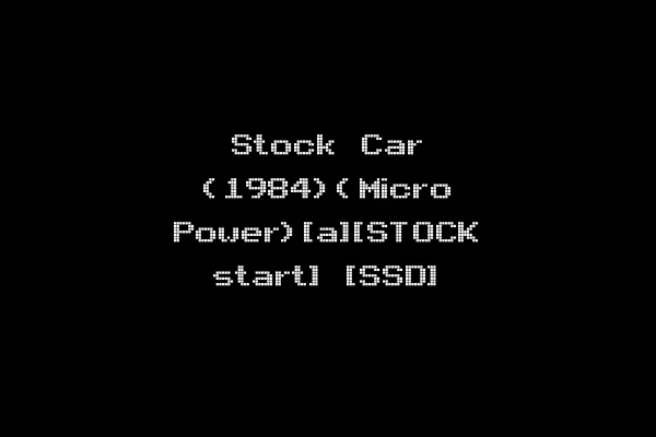 Stock Car (1984)(Micro Power)[a][STOCK start] [SSD]