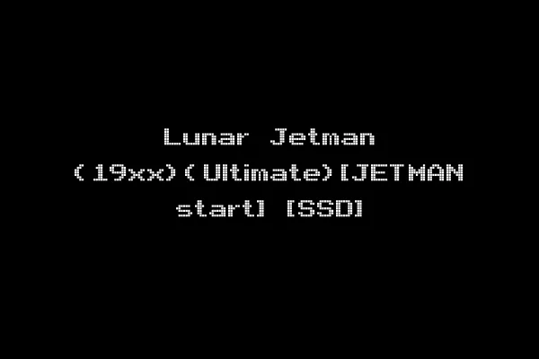 Lunar Jetman (19xx)(Ultimate)[JETMAN start] [SSD]