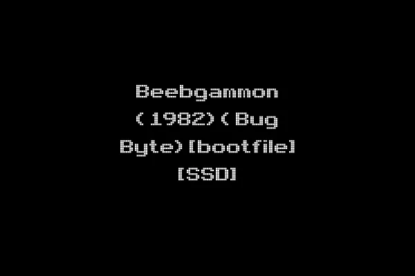 Beebgammon (1982)(Bug Byte)[bootfile] [SSD]
