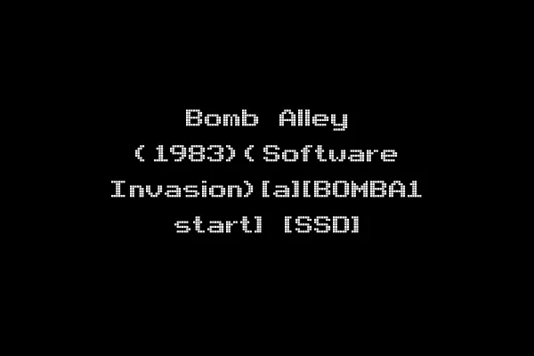 Bomb Alley (1983)(Software Invasion)[a][BOMBA1 start] [SSD]