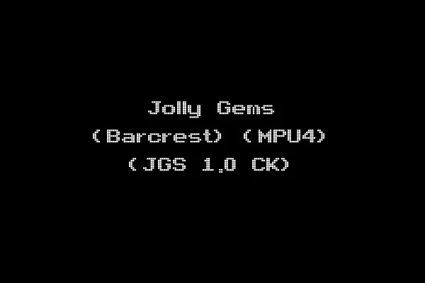 Jolly Gems (Barcrest) (MPU4) (JGS 1.0 CK)