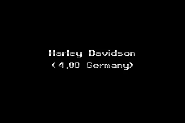 Harley Davidson (4.00 Germany)