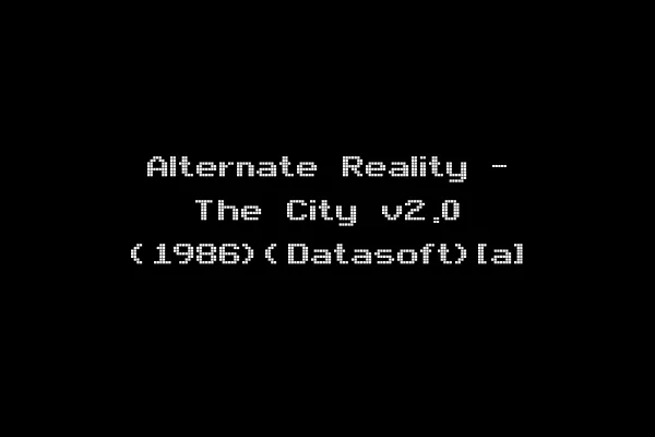 Alternate Reality - The City v2.0 (1986)(Datasoft)[a]