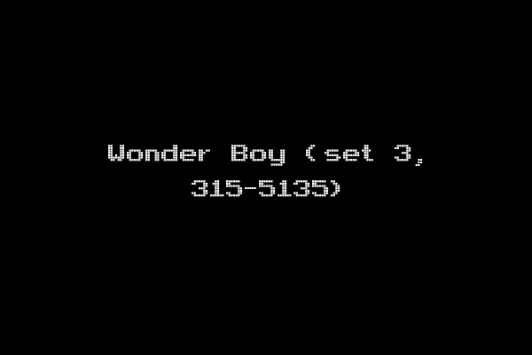 Wonder Boy (set 3, 315-5135)