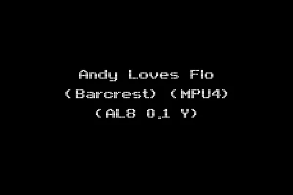 Andy Loves Flo (Barcrest) (MPU4) (AL8 0.1 Y)