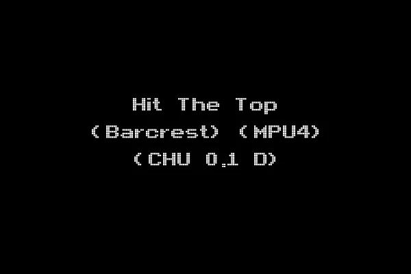 Hit The Top (Barcrest) (MPU4) (CHU 0.1 D)