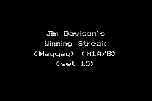 Jim Davison's Winning Streak (Maygay) (M1A/B) (set 15)