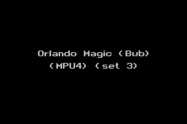 Orlando Magic (Bwb) (MPU4) (set 3)