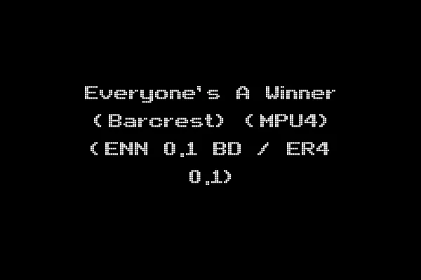 Everyone's A Winner (Barcrest) (MPU4) (ENN 0.1 BD / ER4 0.1)