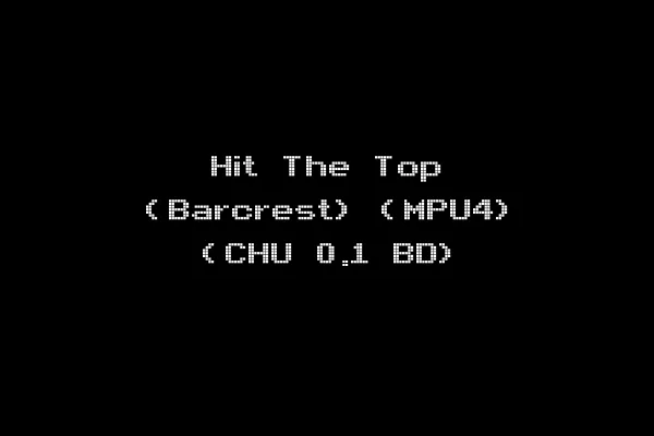 Hit The Top (Barcrest) (MPU4) (CHU 0.1 BD)