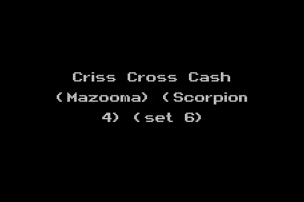 Criss Cross Cash (Mazooma) (Scorpion 4) (set 6)