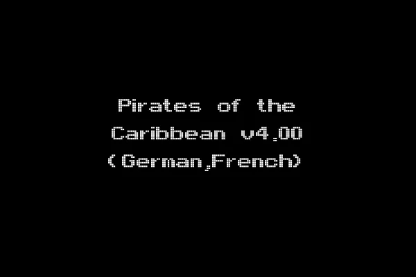 Pirates of the Caribbean v4.00 (German,French)