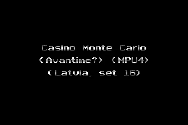 Casino Monte Carlo (Avantime?) (MPU4) (Latvia, set 16)